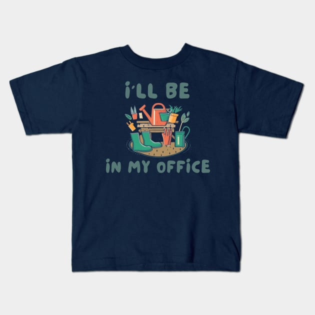 I'll be in my office Kids T-Shirt by IOANNISSKEVAS